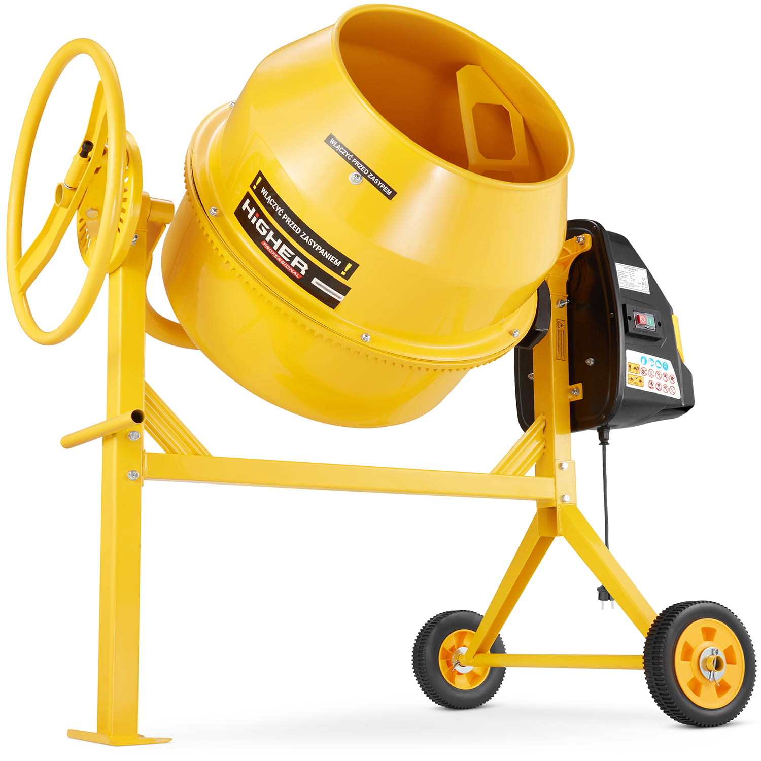 Betoniarka wolnospadowa mieszalnik HIGHER PROFESSIONAL 120 L 230 V 650 W