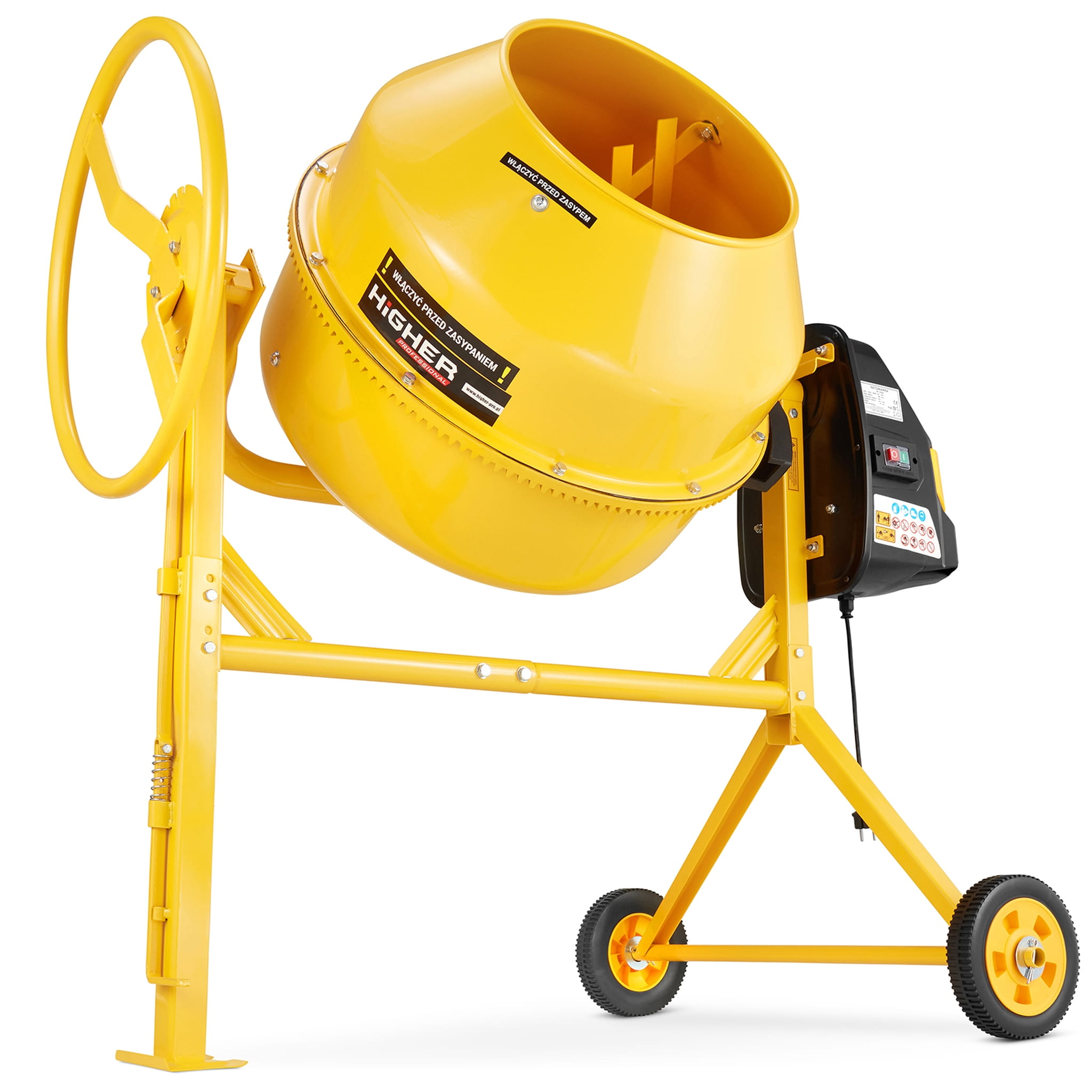 Betoniarka wolnospadowa mieszalnik HIGHER PROFESSIONAL 160L 230V 650W