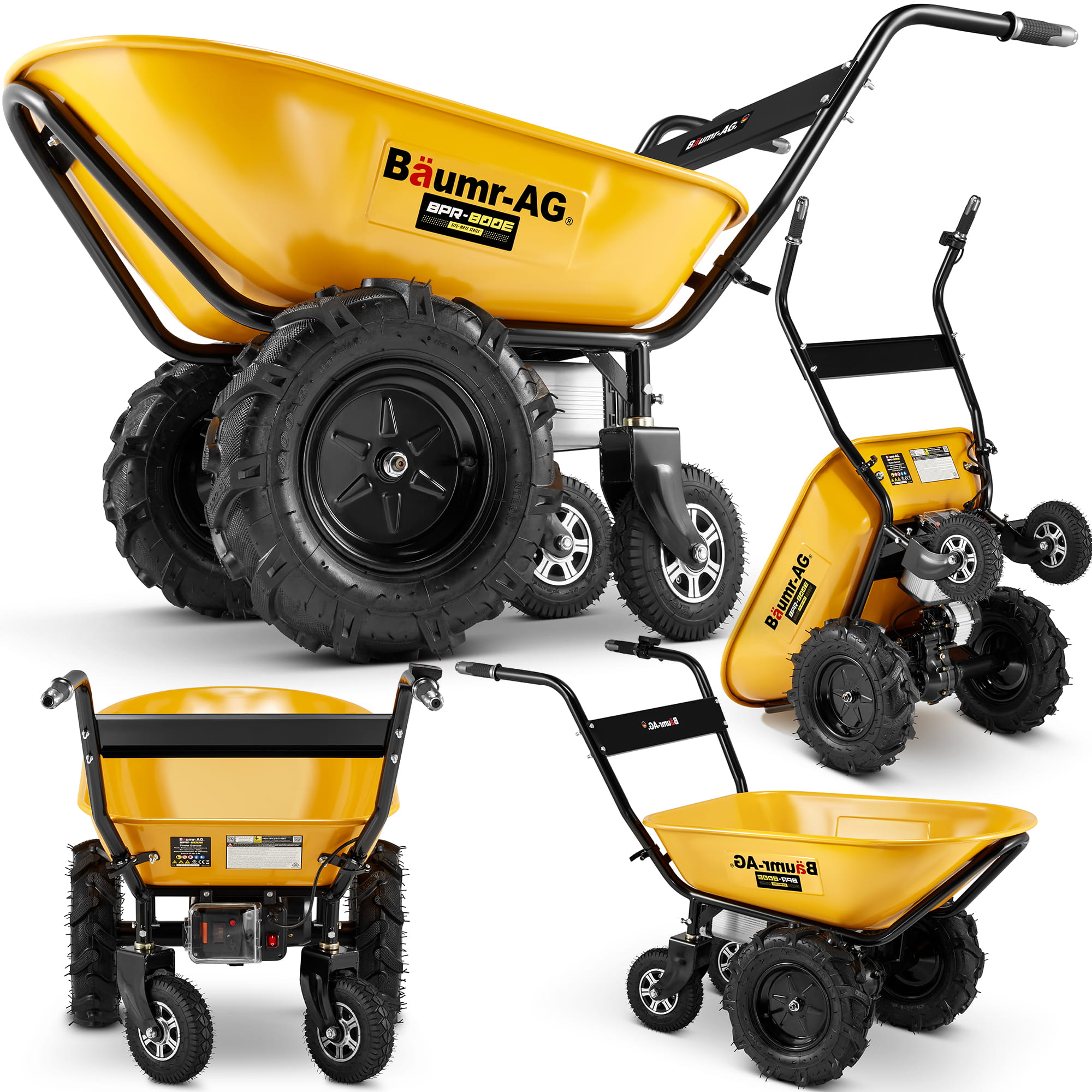 Taczka elektryczna ogrodowa wozidło budowlane BAUMR-AG BPR-800E 260kg