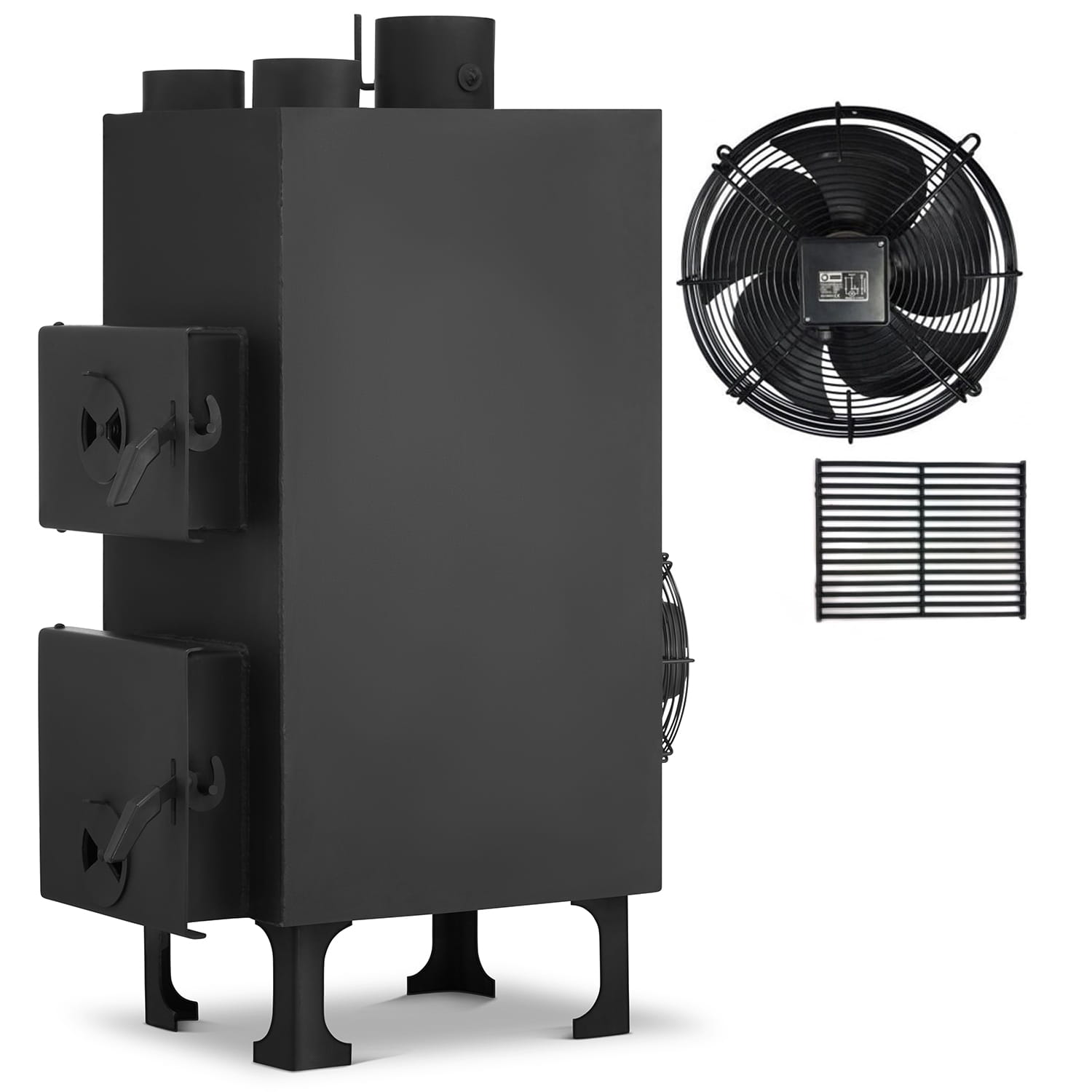 Piec nadmuchowy PN1 z nadmuchem dmuchawa HIGHER o mocy 15 kW