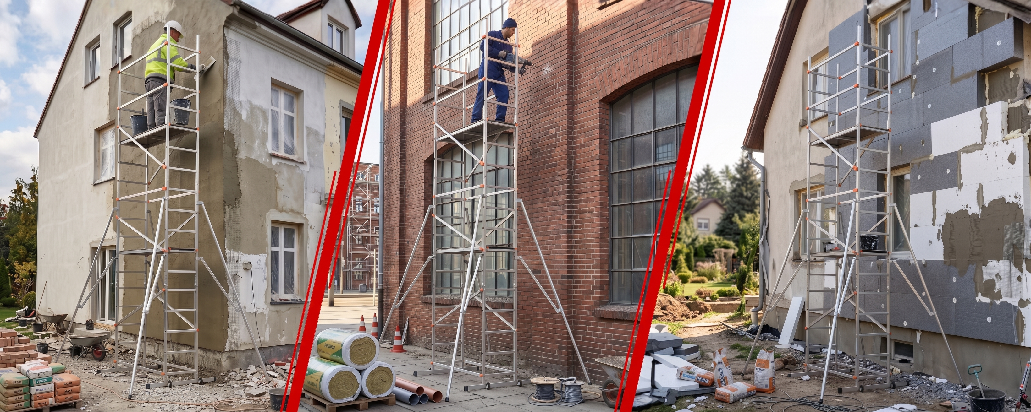 Rusztowanie aluminiowe jezdne GIERRE G-FA400FL + moduł FA600FL 5,8 m — 8